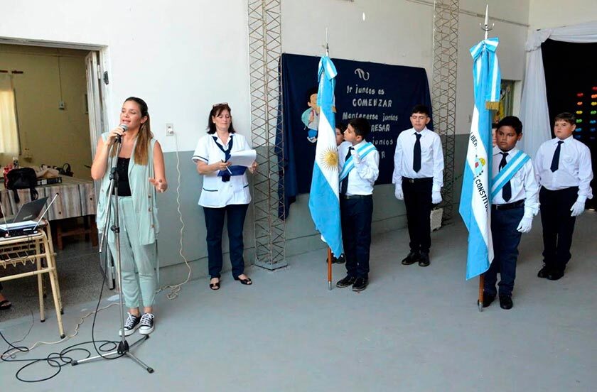 Noelia Bazzi acompañó el inicio de clases en la Escuela N° 344 “Prefectura Naval Argentina”