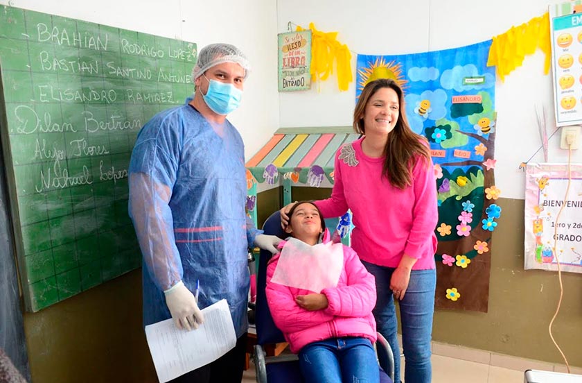 Realizaron una jornada de atención odontológica en Lomas Sur