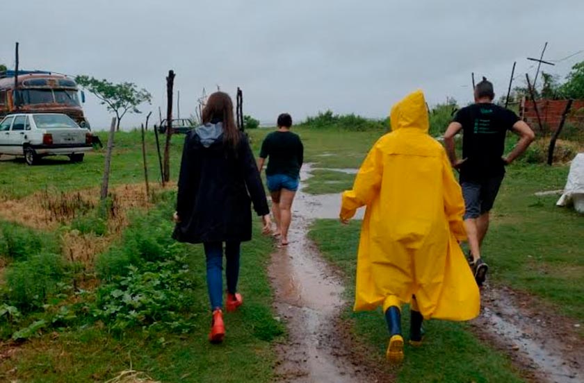El Municipio asistió a las familias y trabajó en las zonas afectadas por la lluvia