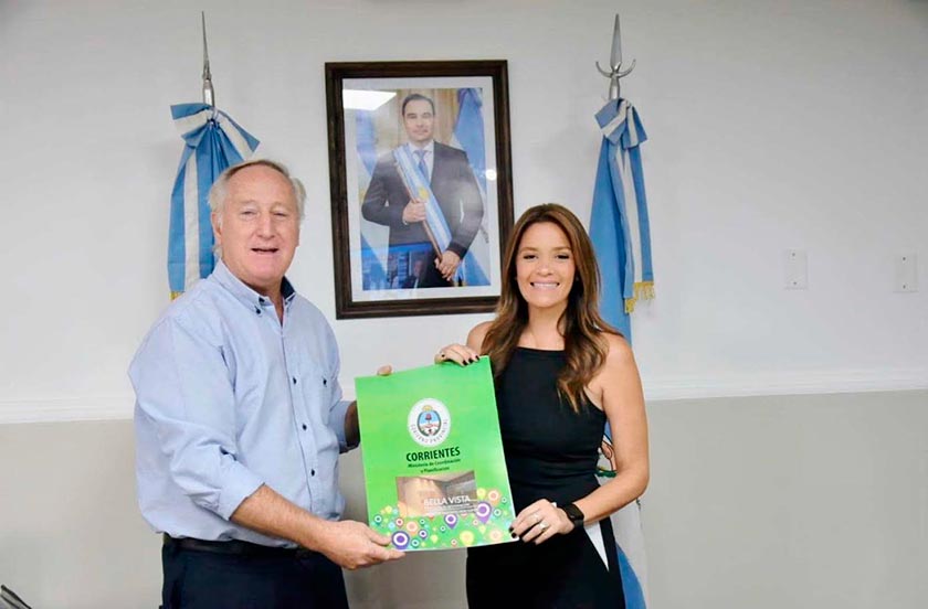 Noelia Bazzi trató temas de infraestructura de Bella Vista con ministros provinciales