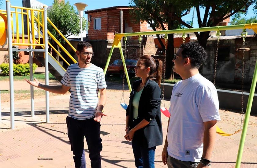 La intendente Bazzi supervisó obras en distintos puntos de la ciudad