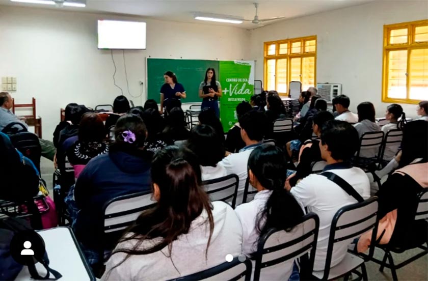 El Plan Más Vida llegó a Bella Vista con talleres de prevención en el Colegio Sersic