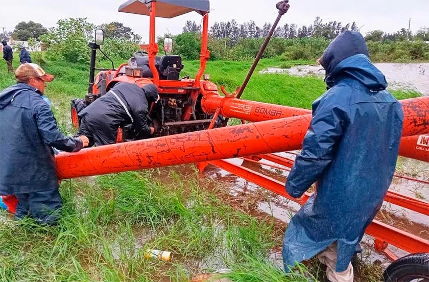 El municipio asistió a mas de 70 familias tras las intensas lluvias