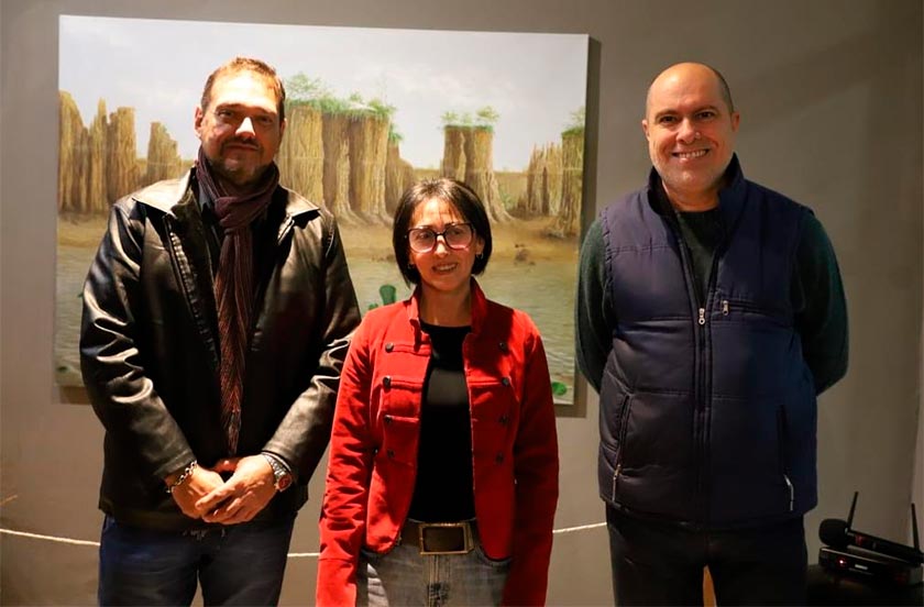 Inauguraron la muestra «Crono Tropismo» de Amils Herme en la Casa de la Cultura