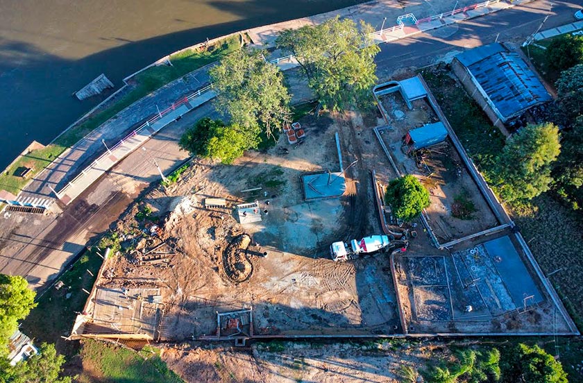 Avanzan con la obra del Paseo del Bicentenario