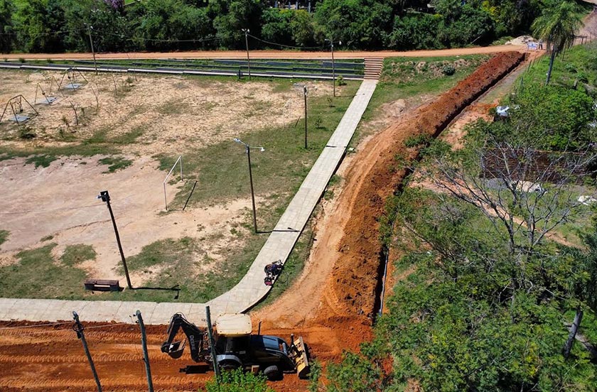 Avanzan las obras de conexión de agua potable para el barrio EPAM