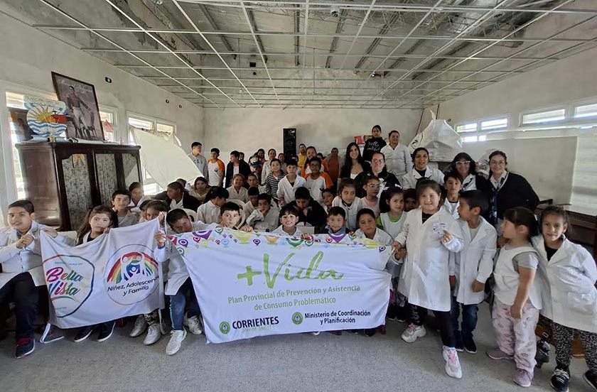 Promueven la sana convivencia y hábitos saludables en la Escuela N°224 del paraje Desmochado