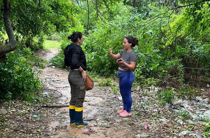 El municipio asistió a vecinos tras el temporal