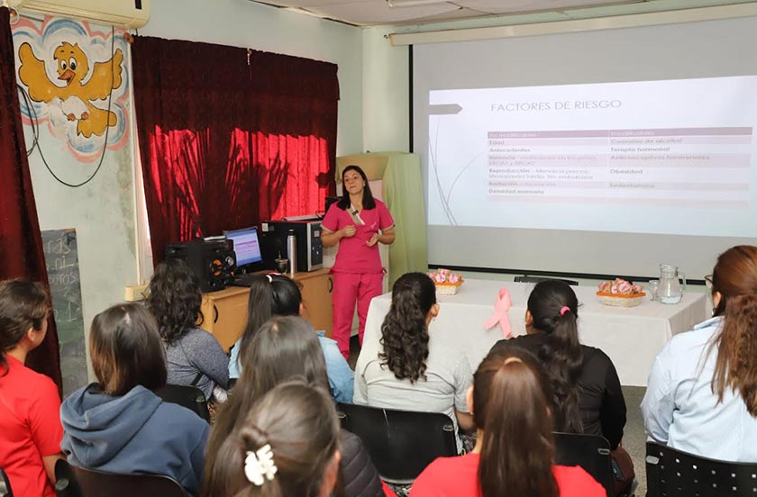 Bella Vista inició ciclo de charlas sobre prevención del cáncer de mama