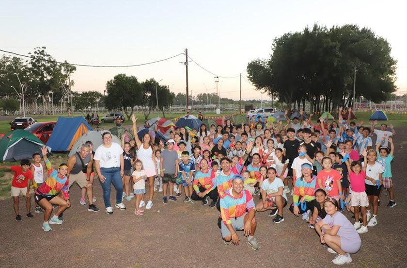 Realizaron un campamento con los niños de la colonia de vacaciones municipal