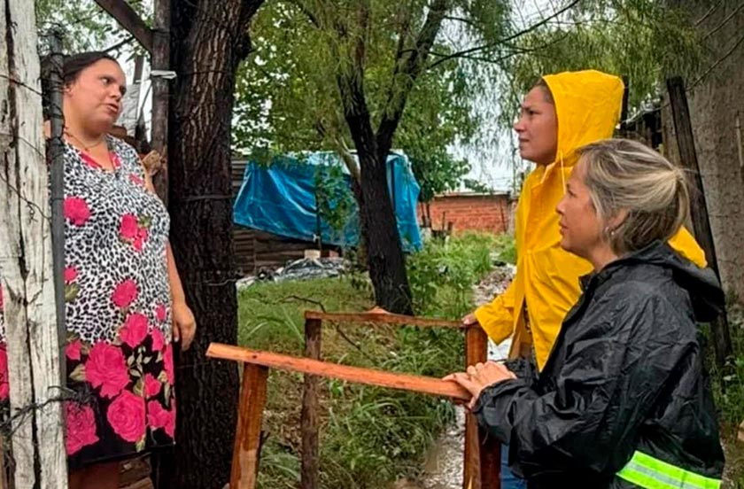 Desplegaron un operativo tras las intensas lluvias