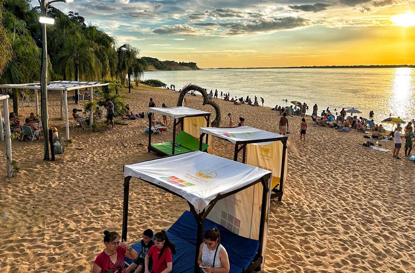 fe6weq-05 Bella Vista vivió un fin de semana a pleno en la playa municipal