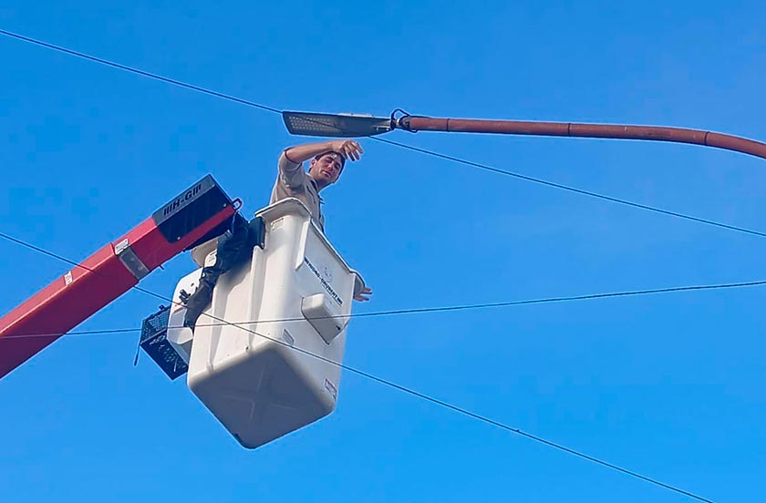 El municipio avanza en la modernización del alumbrado público